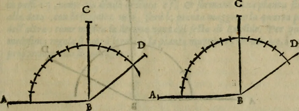 An illustration from Opera nvova di fortificare, offendere et difendere : et far gli alloggiamenti campali, secondo l'uso di guerra : aggiontovi nel fine vn trattato de gl'essamini de' bombardieri, & di far fuochi arteficiati : cosa molto vtile e dilettevole, 1564, leaf 36
