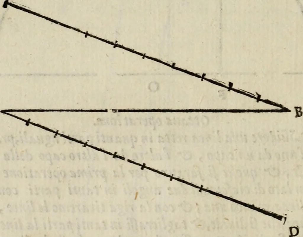 An illustration from Opera nvova di fortificare, offendere et difendere : et far gli alloggiamenti campali, secondo l'uso di guerra : aggiontovi nel fine vn trattato de gl'essamini de' bombardieri, & di far fuochi arteficiati : cosa molto vtile e dilettevole, 1564, leaf 41