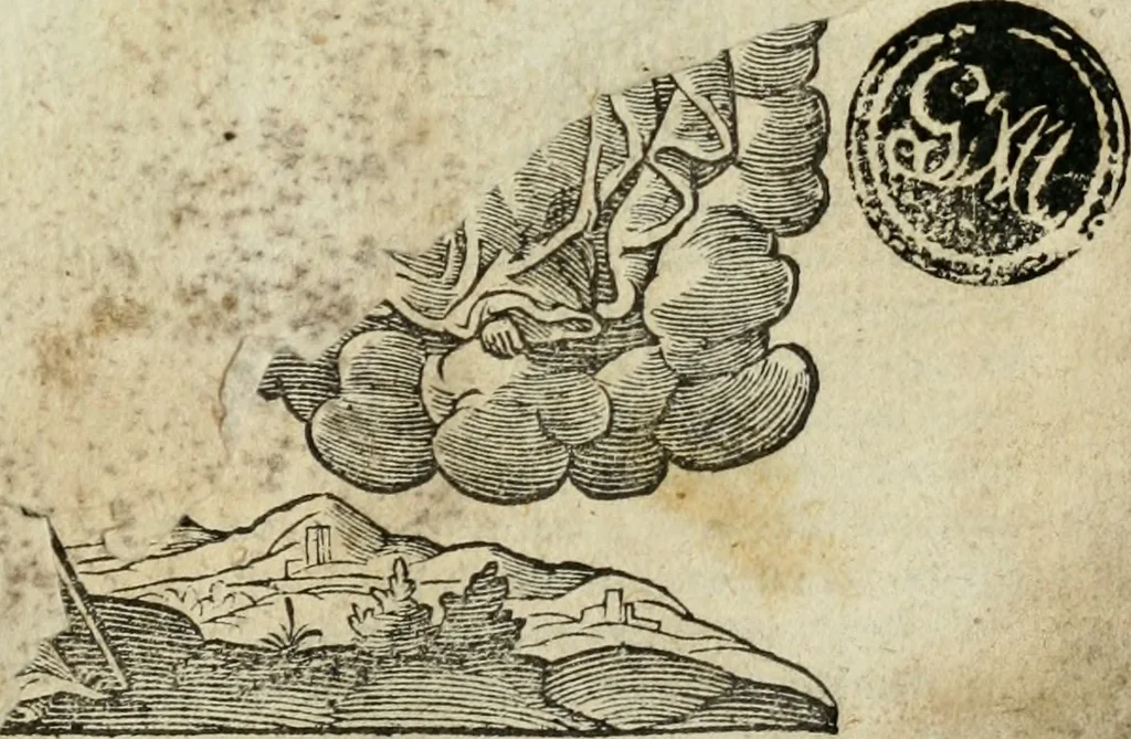 An illustration from Opera. Quibus adiecimus eiusdem authoris opuscula, non minus, quàm cetera omnia, & aurea, & diuinissima .., 1616, leaf 2