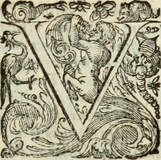 An illustration from Opera. Quibus adiecimus eiusdem authoris opuscula, non minus, quàm cetera omnia, & aurea, & diuinissima .., 1616, leaf 6