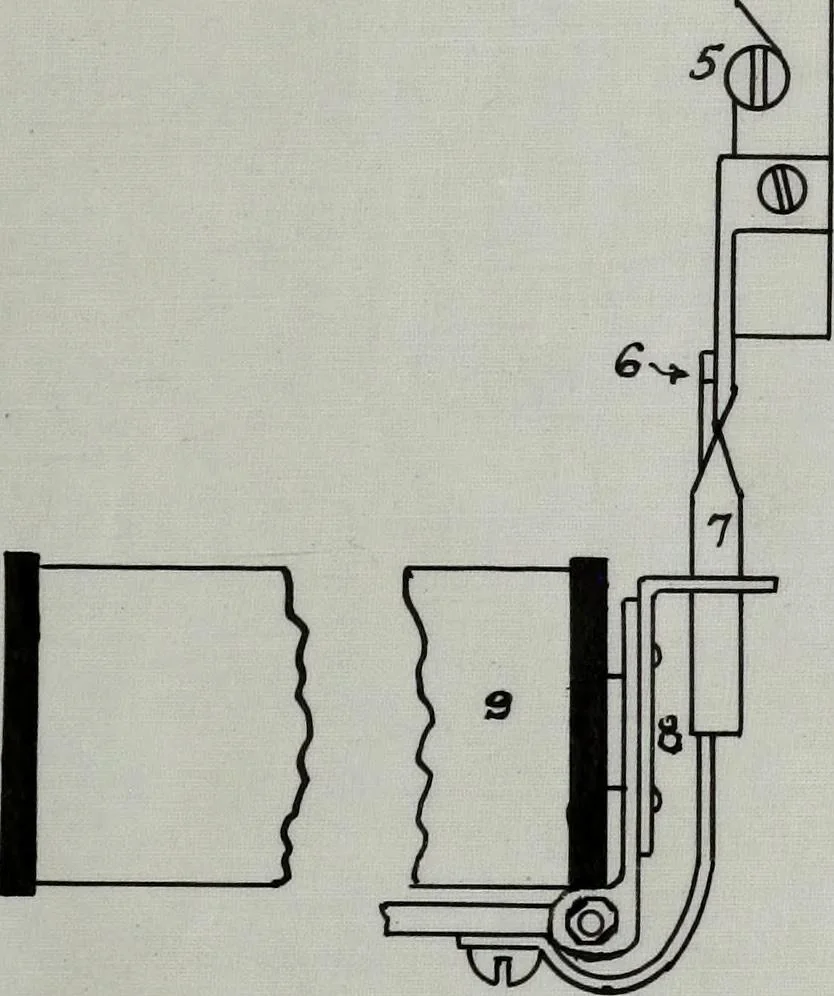 An illustration from Operation and adjustments of the automatic three wire telephone, 1915, leaf 122