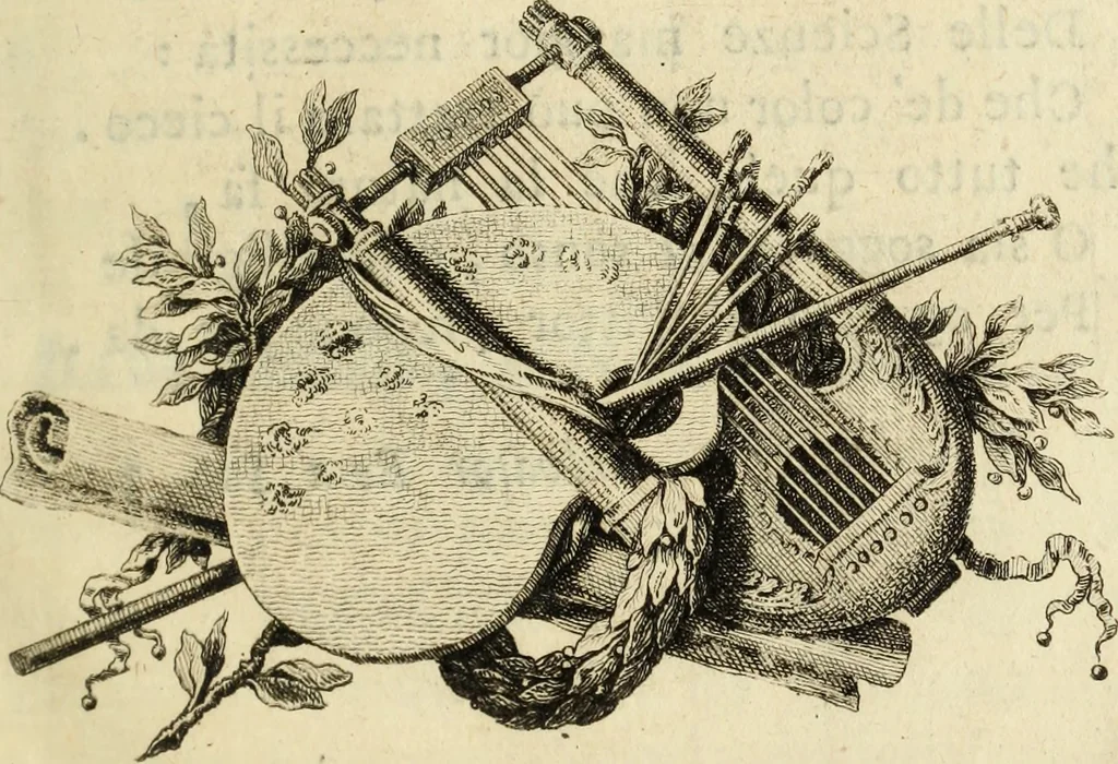 An illustration from Opere del canonico Giovanni Andrea Lazzarini, 1806, leaf 4