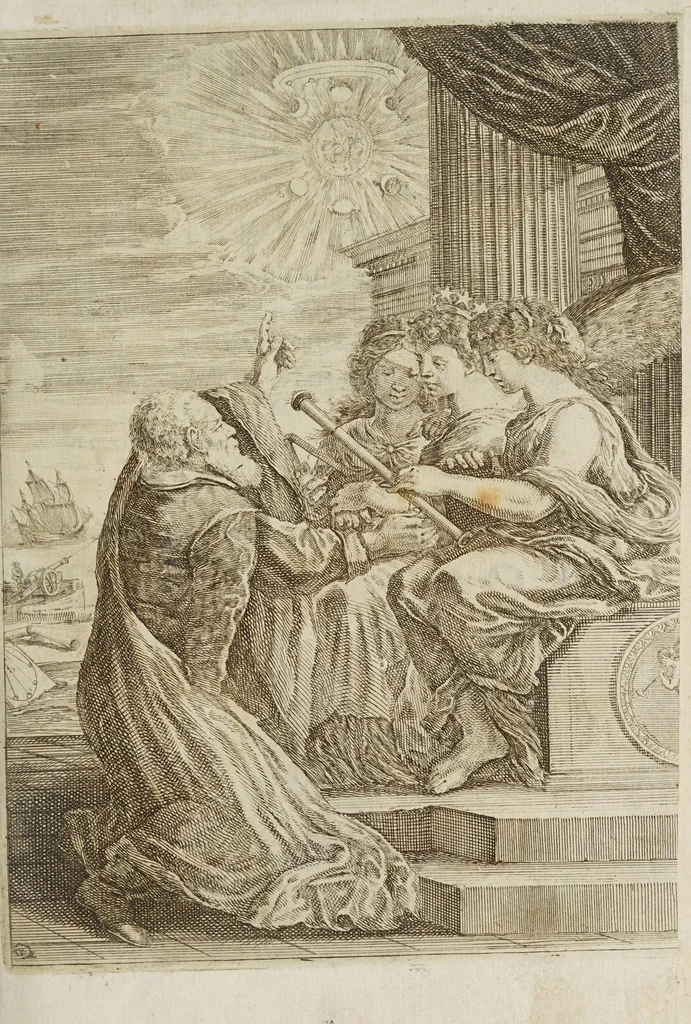 An illustration from Opere di Galileo Galilei ..., 1656, leaf 7