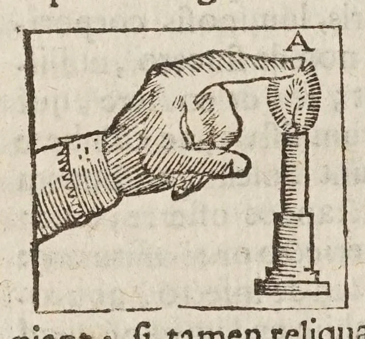 An illustration from Opere di Galileo Galilei ..., 1656, leaf 450