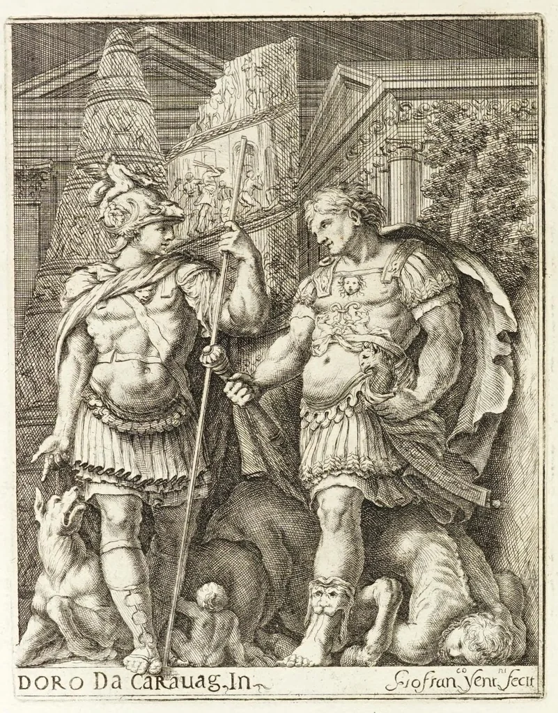 An illustration from Oper[e] di Polidoro, 1658, leaf 37