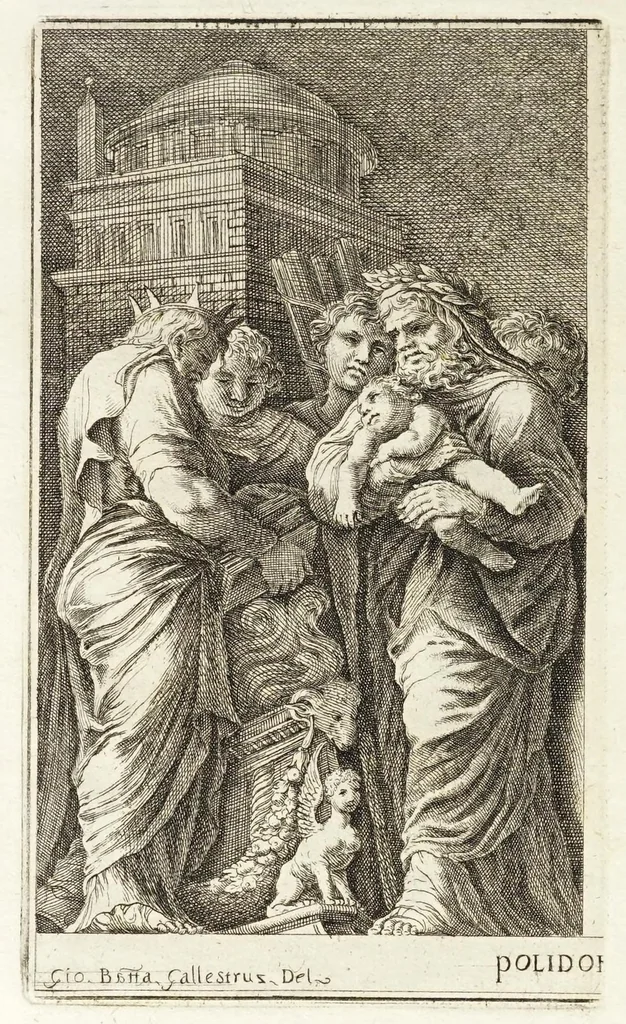 An illustration from Oper[e] di Polidoro, 1658, leaf 39