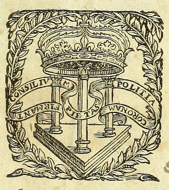 An illustration from Operum pars posterior : Quorum catalogum exhibibunt tibi paginae sequentes ... Huic accesserunt Epistolarum ad familiares libri septem, & Orationes decem ante hoc seorsim editae, 1600, leaf 5