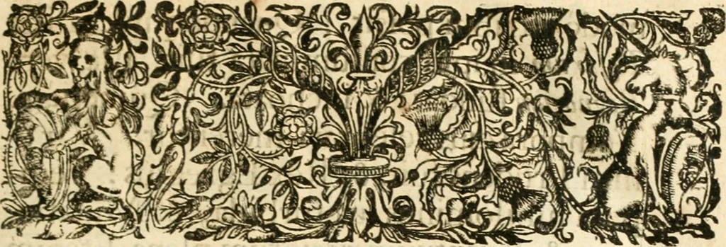 An illustration from Opervm moralivm et civilivm tomus. Qui continet Historiam regni Henrici Septimi, regis Angliae. Sermones fideles, sive Interiora rerum. Tractatum de sapientia veterum. Dialogum de bello sacro. Et Novam Atlantidem. Ab ipso honoratissimo auctore, praeterquam in paucis, latinitate donatus, 1638, leaf 18