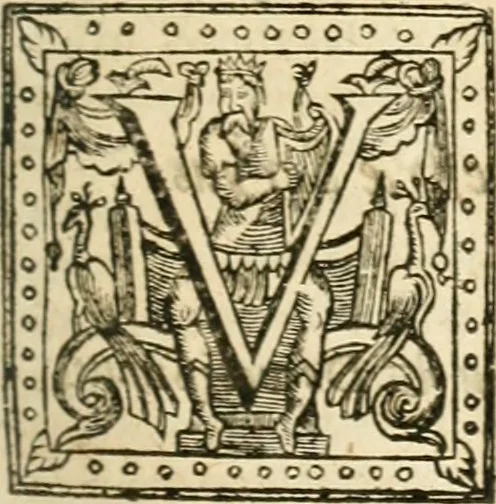 An illustration from Opervm moralivm et civilivm tomus. Qui continet Historiam regni Henrici Septimi, regis Angliae. Sermones fideles, sive Interiora rerum. Tractatum de sapientia veterum. Dialogum de bello sacro. Et Novam Atlantidem. Ab ipso honoratissimo auctore, praeterquam in paucis, latinitate donatus, 1638, leaf 18