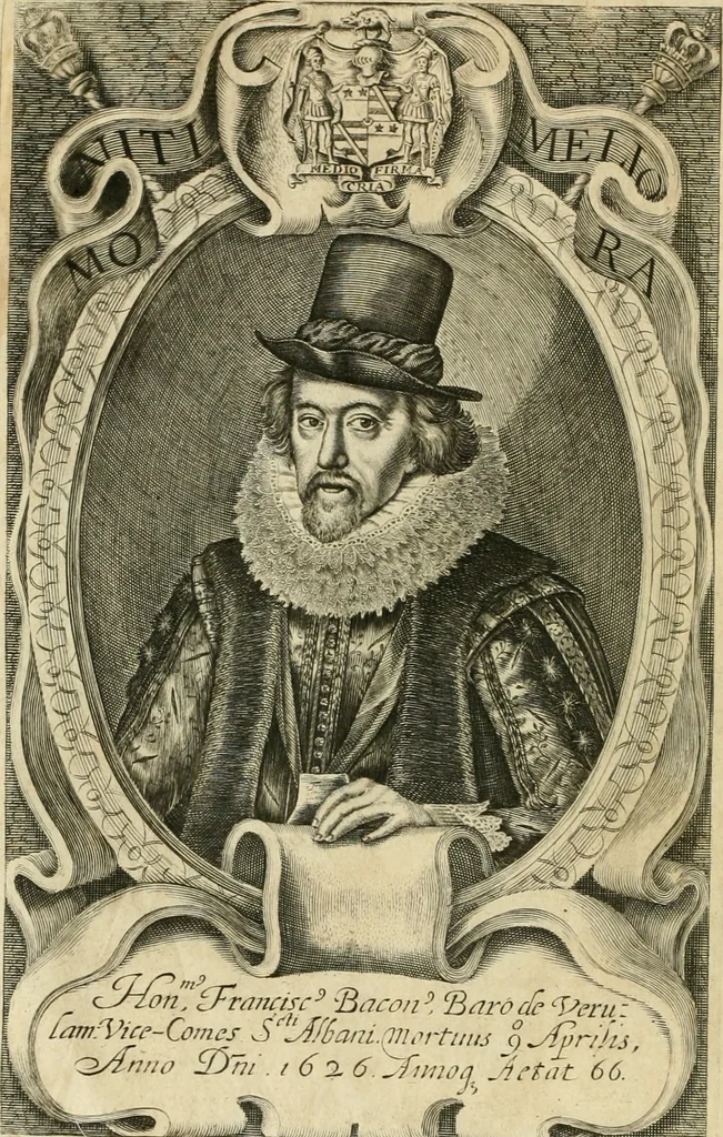 An illustration from Opervm moralivm et civilivm tomus. Qui continet Historiam regni Henrici Septimi, regis Angliae. Sermones fideles, sive Interiora rerum. Tractatum de sapientia veterum. Dialogum de bello sacro. Et Novam Atlantidem. Ab ipso honoratissimo auctore, praeterquam in paucis, latinitate donatus, 1638, leaf 5