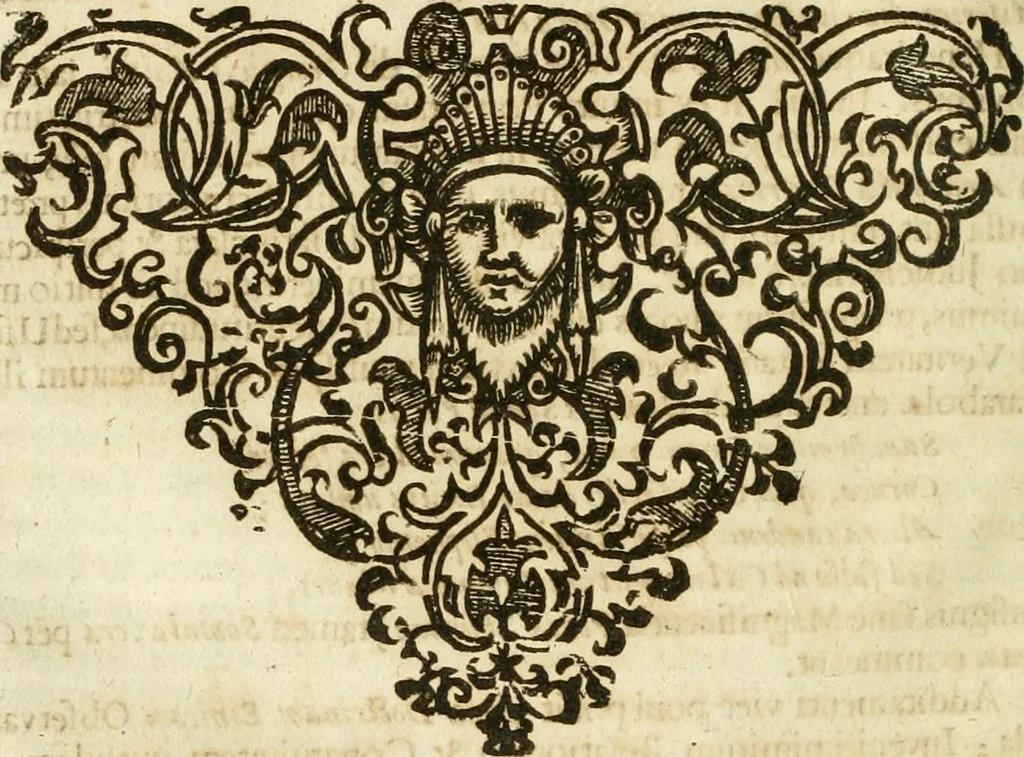 An illustration from Opervm moralivm et civilivm tomus. Qui continet Historiam regni Henrici Septimi, regis Angliae. Sermones fideles, sive Interiora rerum. Tractatum de sapientia veterum. Dialogum de bello sacro. Et Novam Atlantidem. Ab ipso honoratissimo auctore, praeterquam in paucis, latinitate donatus, 1638, leaf 649