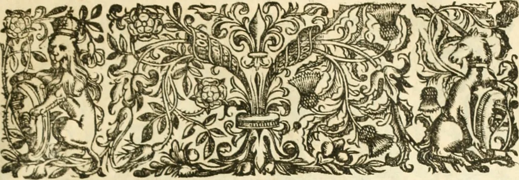 An illustration from Opervm moralivm et civilivm tomus. Qui continet Historiam regni Henrici Septimi, regis Angliae. Sermones fideles, sive Interiora rerum. Tractatum de sapientia veterum. Dialogum de bello sacro. Et Novam Atlantidem. Ab ipso honoratissimo auctore, praeterquam in paucis, latinitate donatus, 1638, leaf 732