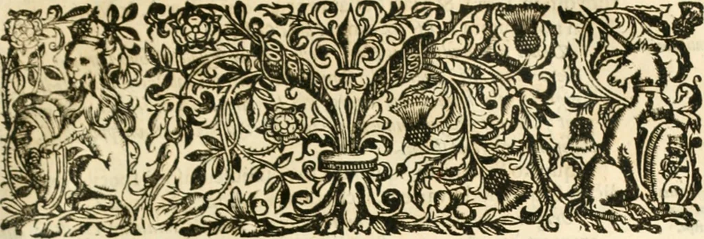 An illustration from Opervm moralivm et civilivm tomus. Qui continet Historiam regni Henrici Septimi, regis Angliae. Sermones fideles, sive Interiora rerum. Tractatum de sapientia veterum. Dialogum de bello sacro. Et Novam Atlantidem. Ab ipso honoratissimo auctore, praeterquam in paucis, latinitate donatus, 1638, leaf 734