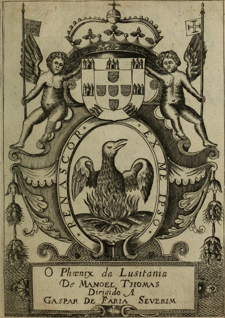 An illustration from O Phaenix da Lusitania, ou, Aclamaçam do serenissimo Rey de Portugal Dom Ioam IV. do nome : poema heroico, 1649, leaf 6