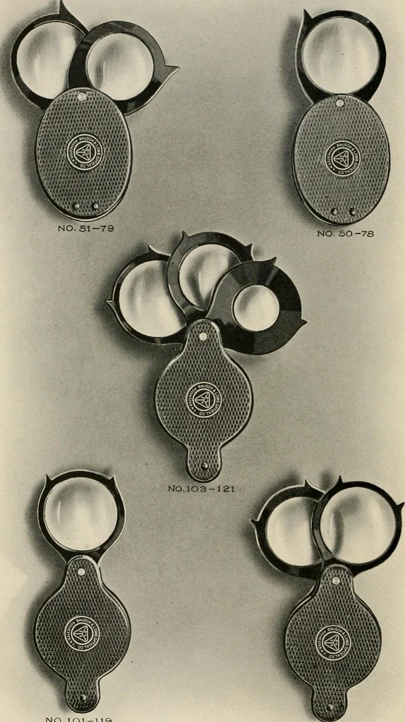 An illustration from Ophthalmic lenses and accessories; lenses, frames, magnifiers and readers .., 1916, leaf 149