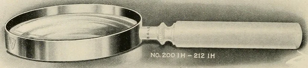 An illustration from Ophthalmic lenses and accessories; lenses, frames, magnifiers and readers .., 1916, leaf 155