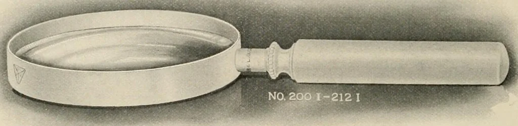 An illustration from Ophthalmic lenses and accessories; lenses, frames, magnifiers and readers .., 1916, leaf 155
