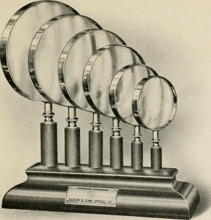 An illustration from Ophthalmic lenses and accessories; lenses, frames, magnifiers and readers .., 1916, leaf 158