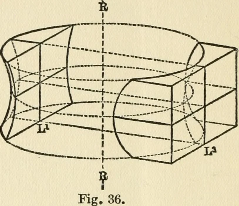 An illustration from Ophthalmic lenses, dioptric formulae for combined cylindrical lenses : the prism-dioptry, and other optical papers, 1900, leaf 51