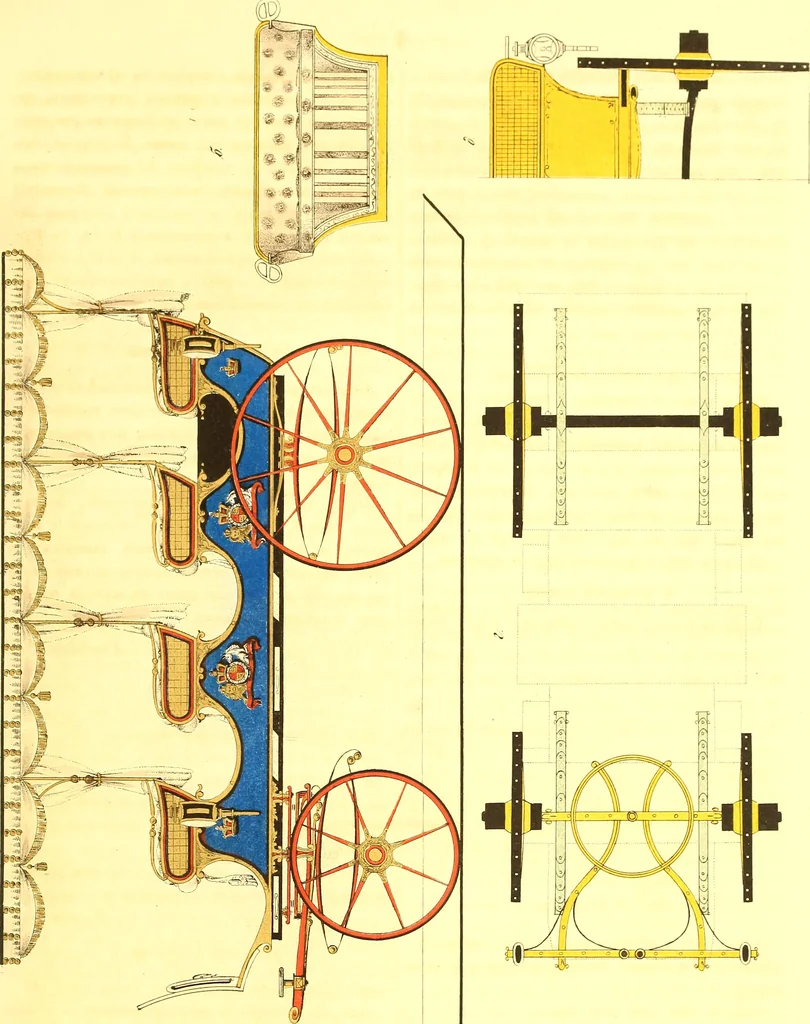 An illustration from Opisanie ekinazhei na lezhachich ressorach, 1851, leaf 50