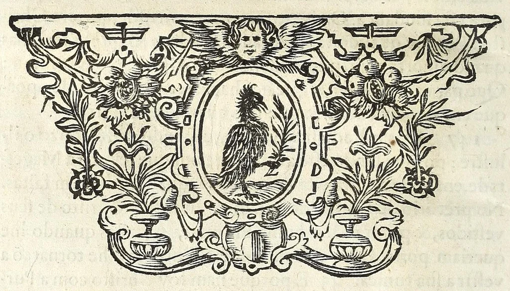 An illustration from O principe dos patriarcas S. Bento : ... de sua vida, discursada em emprezas politicas e predicaueis, 1683, leaf 100