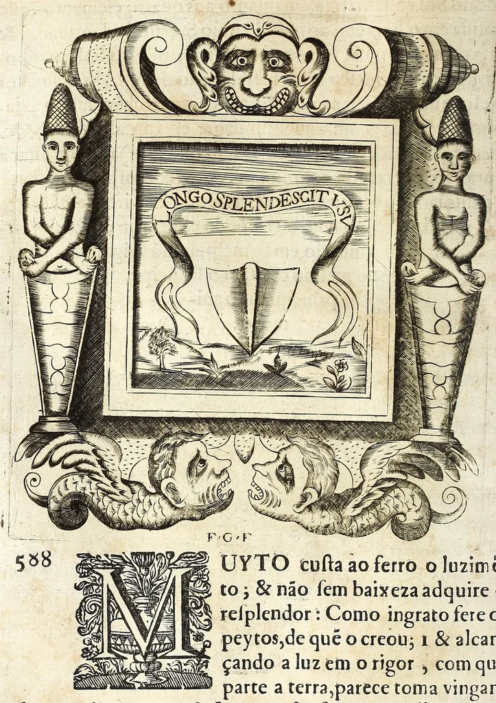 An illustration from O principe dos patriarcas S. Bento : ... de sua vida, discursada em emprezas politicas e predicaueis, 1683, leaf 288