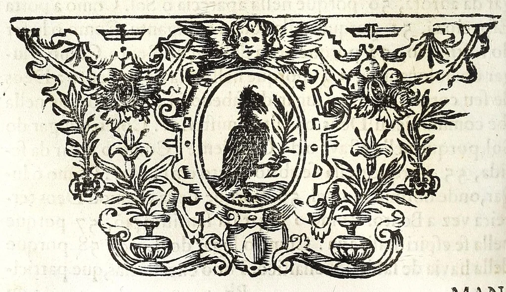 An illustration from O principe dos patriarcas S. Bento : ... de sua vida, discursada em emprezas politicas e predicaueis, 1683, leaf 364