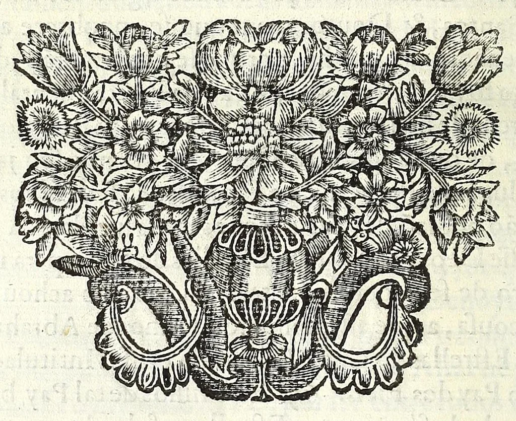 An illustration from O principe dos patriarcas S. Bento : ... de sua vida, discursada em emprezas politicas e predicaueis, 1683, leaf 694