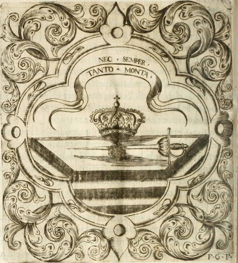 An illustration from O principe dos patriarcas S. Bento : primeiro[-segundo] tomo de sua vida, 1683, leaf 107