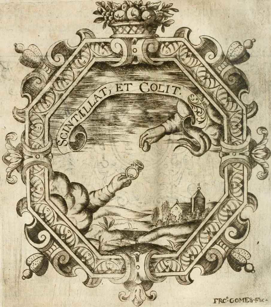 An illustration from O principe dos patriarcas S. Bento : primeiro[-segundo] tomo de sua vida, 1683, leaf 119