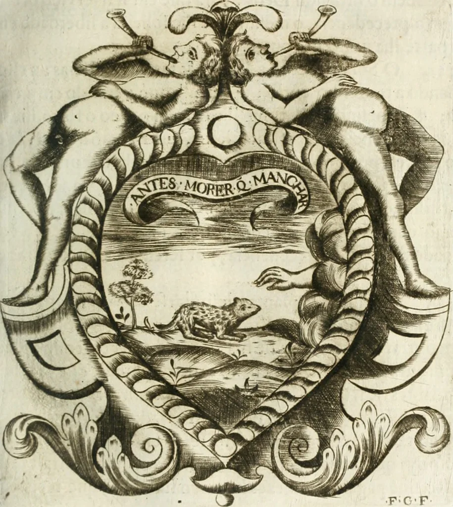 An illustration from O principe dos patriarcas S. Bento : primeiro[-segundo] tomo de sua vida, 1683, leaf 164