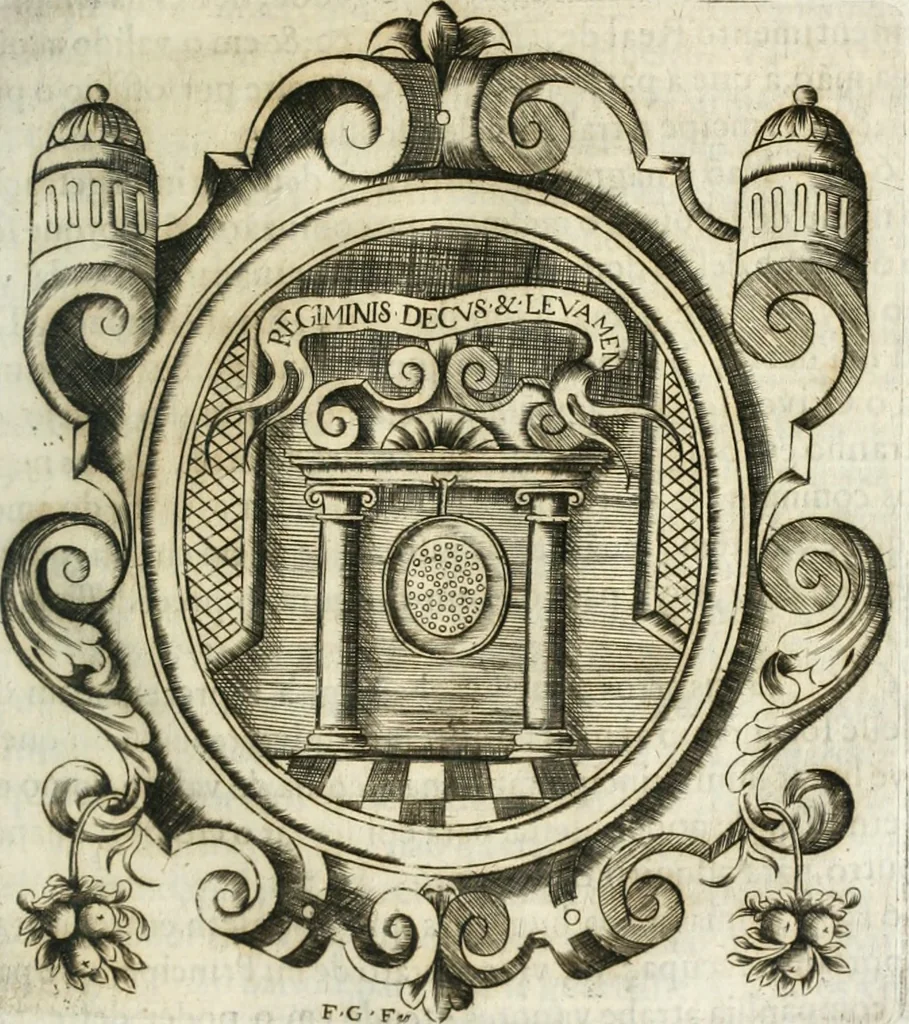 An illustration from O principe dos patriarcas S. Bento : primeiro[-segundo] tomo de sua vida, 1683, leaf 292