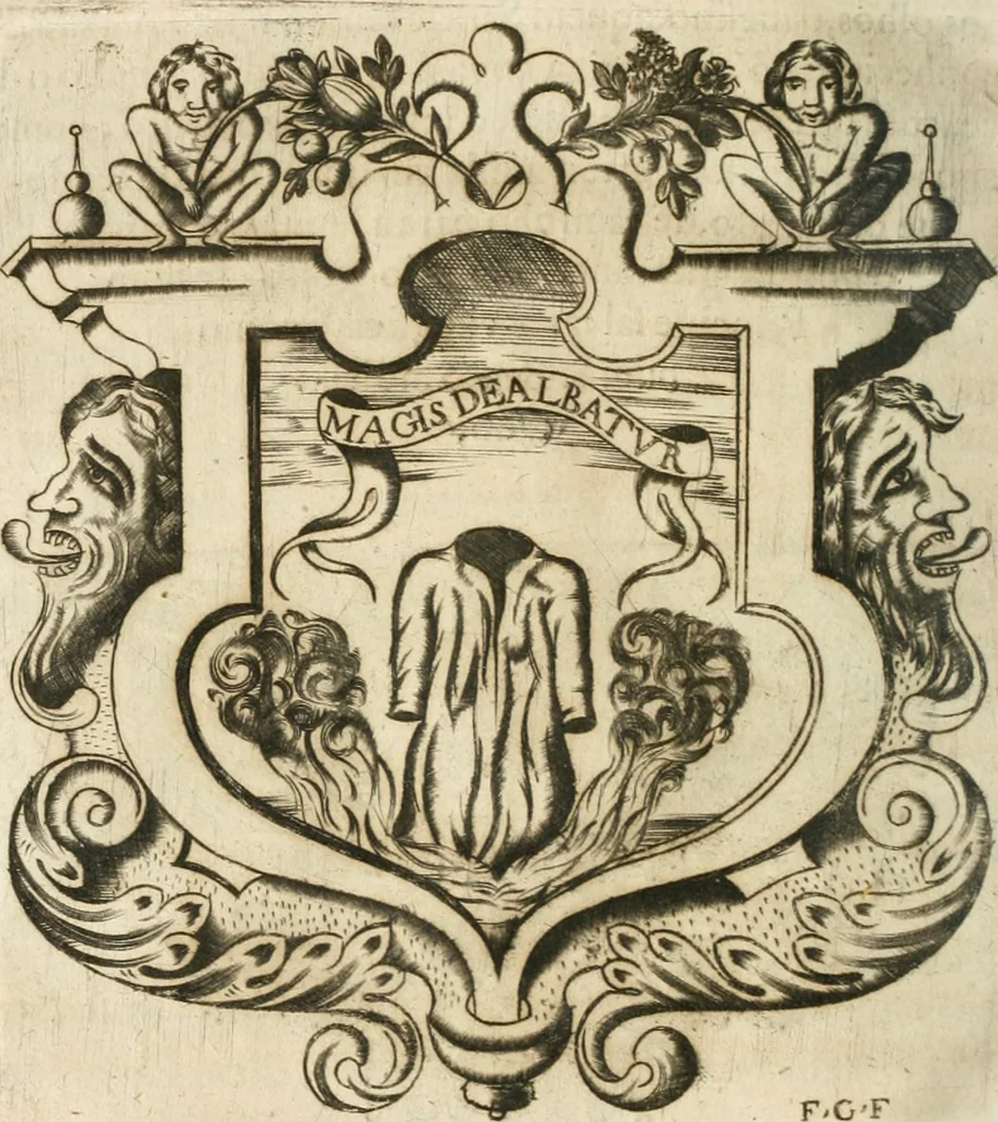 An illustration from O principe dos patriarcas S. Bento : primeiro[-segundo] tomo de sua vida, 1683, leaf 383