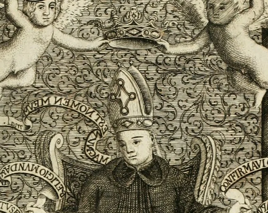 An illustration from O principe dos patriarcas S. Bento : primeiro[-segundo] tomo de sua vida, 1683, leaf 4