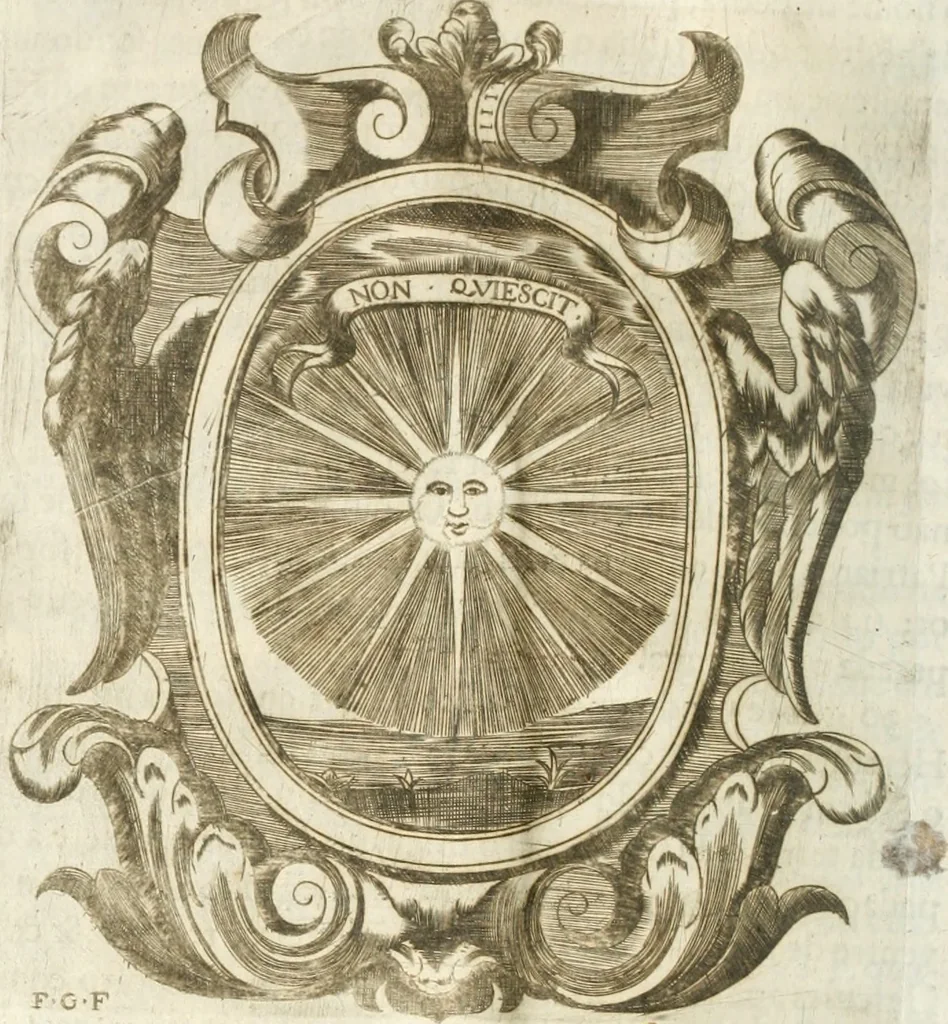 An illustration from O principe dos patriarcas S. Bento : primeiro[-segundo] tomo de sua vida, 1683, leaf 49