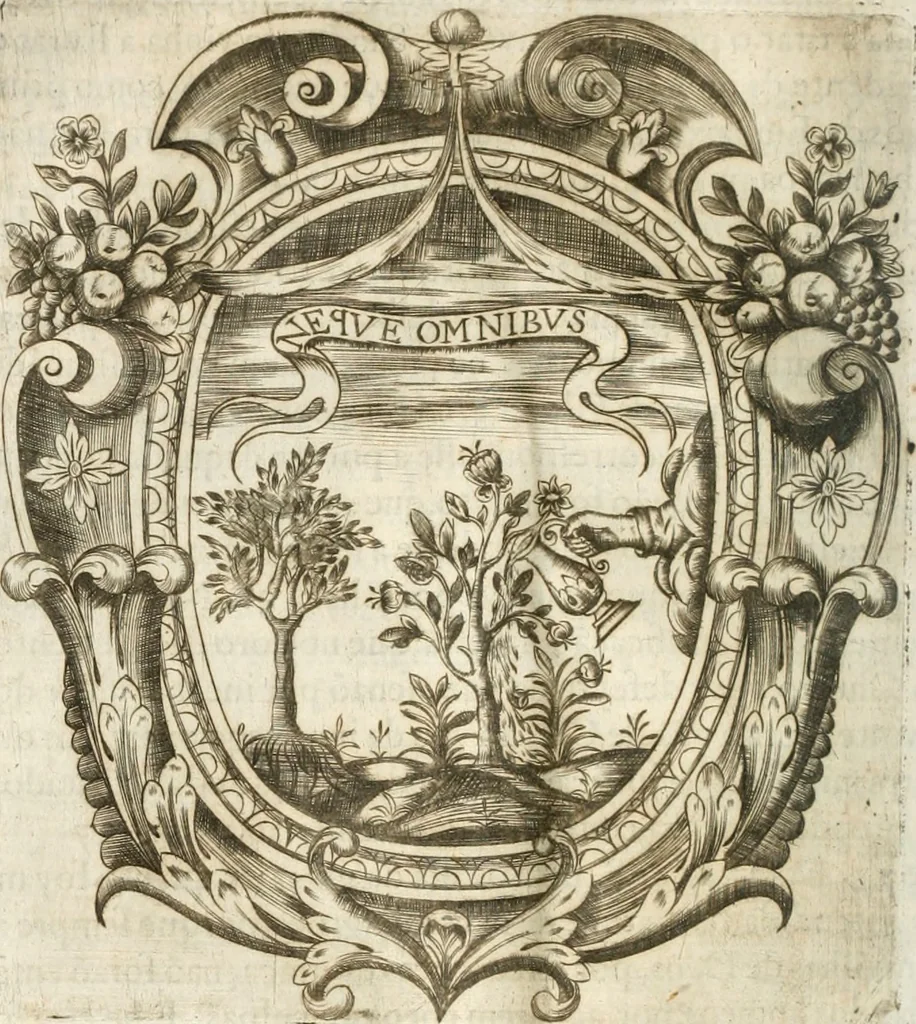 An illustration from O principe dos patriarcas S. Bento : primeiro[-segundo] tomo de sua vida, 1683, leaf 69