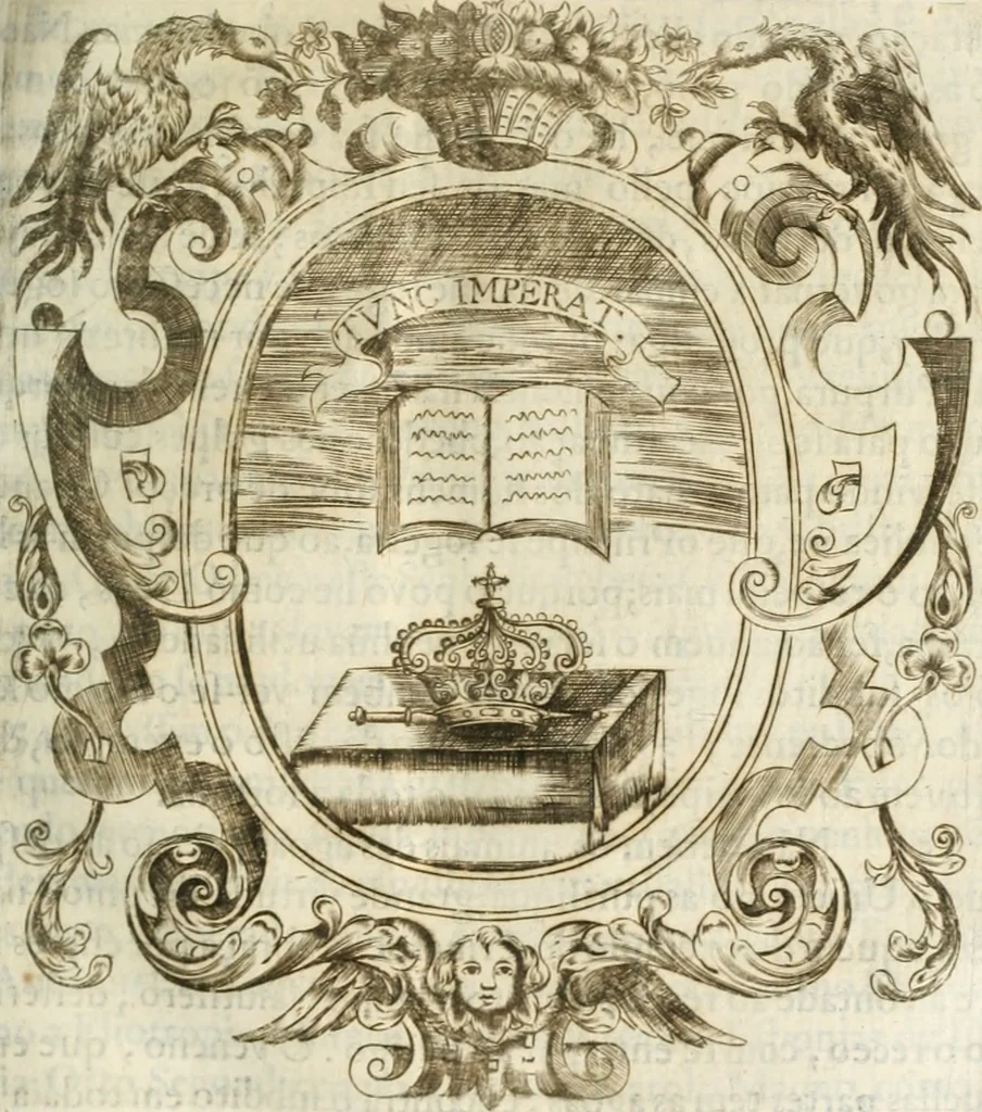 An illustration from O principe dos patriarcas S. Bento : primeiro[-segundo] tomo de sua vida, 1683, leaf 94
