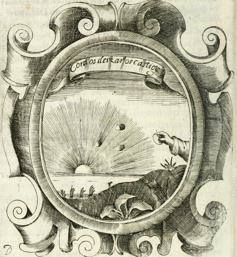 An illustration from O principe dos patriarcas S. Bento : primeiro[-segundo] tomo de sua vida, 1683, leaf 109