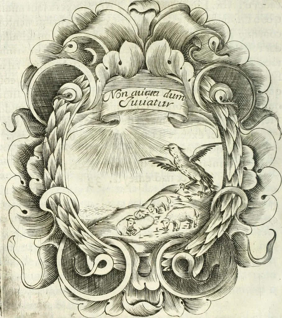 An illustration from O principe dos patriarcas S. Bento : primeiro[-segundo] tomo de sua vida, 1683, leaf 237