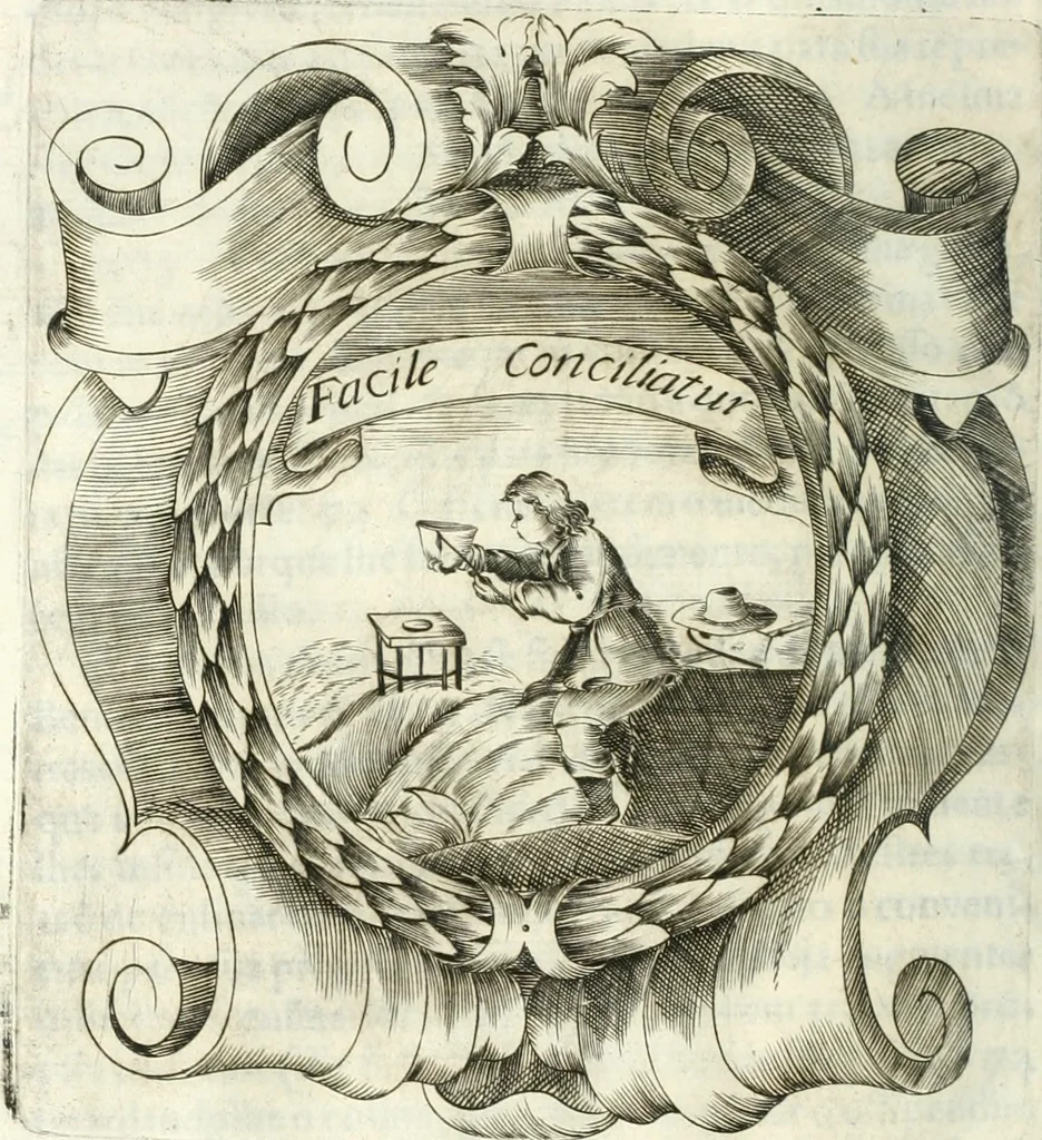 An illustration from O principe dos patriarcas S. Bento : primeiro[-segundo] tomo de sua vida, 1683, leaf 339