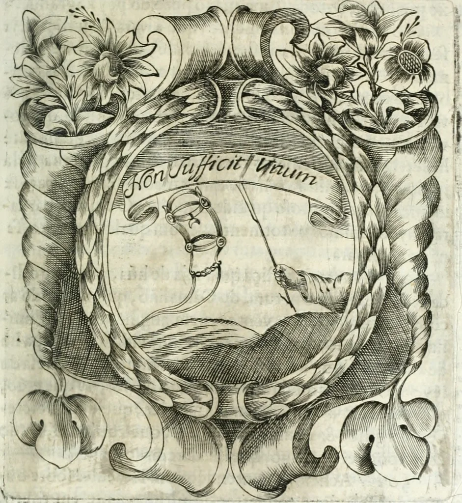 An illustration from O principe dos patriarcas S. Bento : primeiro[-segundo] tomo de sua vida, 1683, leaf 360