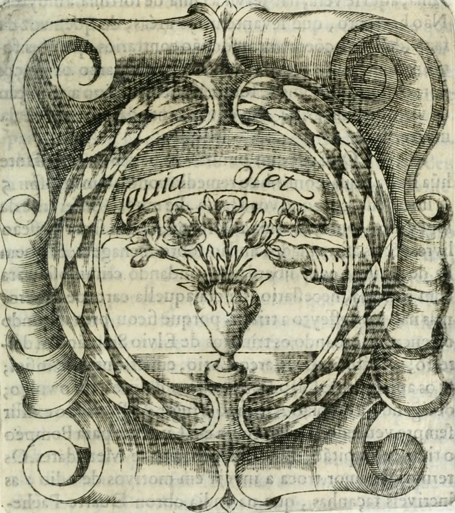 An illustration from O principe dos patriarcas S. Bento : primeiro[-segundo] tomo de sua vida, 1683, leaf 422