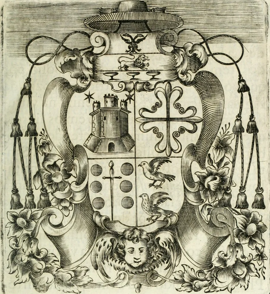 An illustration from O principe dos patriarcas S. Bento : primeiro[-segundo] tomo de sua vida, 1683, leaf 6