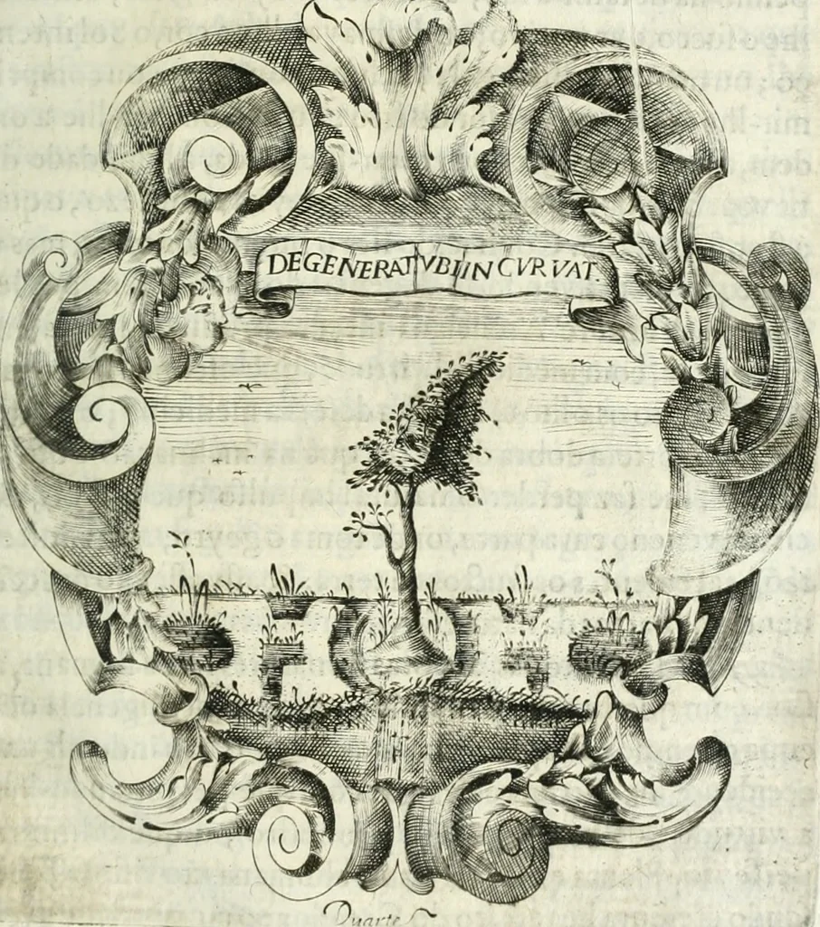 An illustration from O principe dos patriarcas S. Bento : primeiro[-segundo] tomo de sua vida, 1683, leaf 64