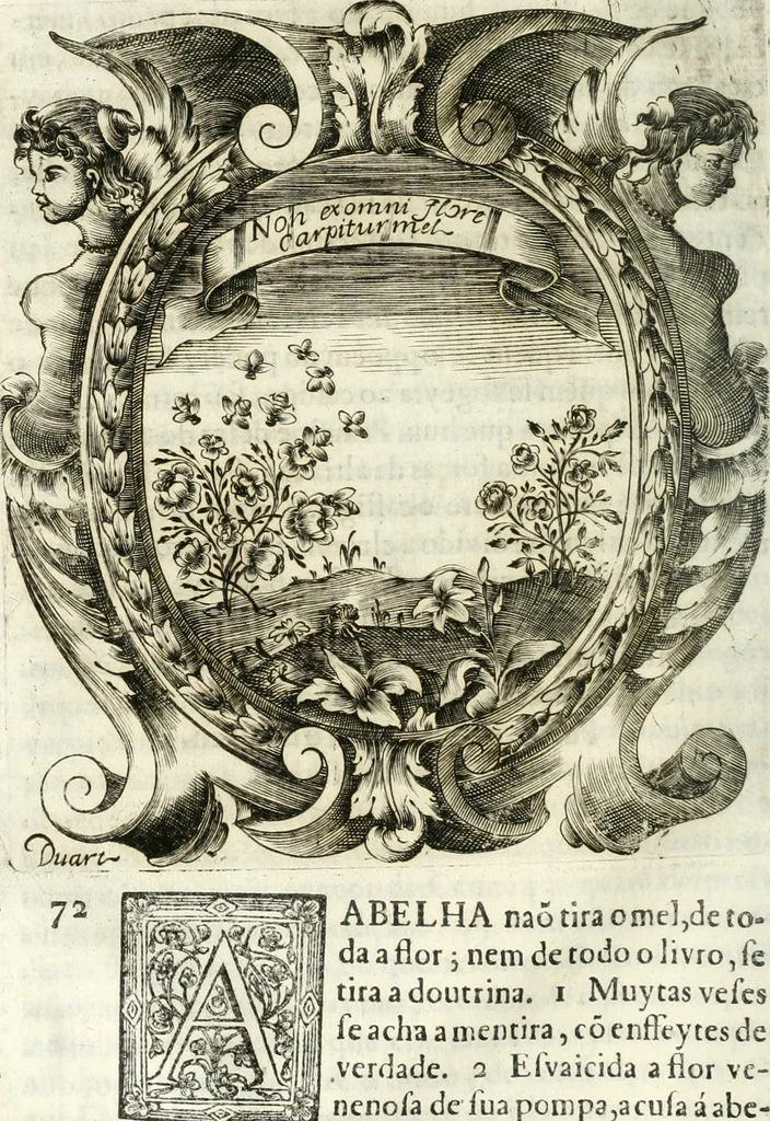 An illustration from O principe dos patriarcas S. Bento : primeiro[-segundo] tomo de sua vida, 1683, leaf 95