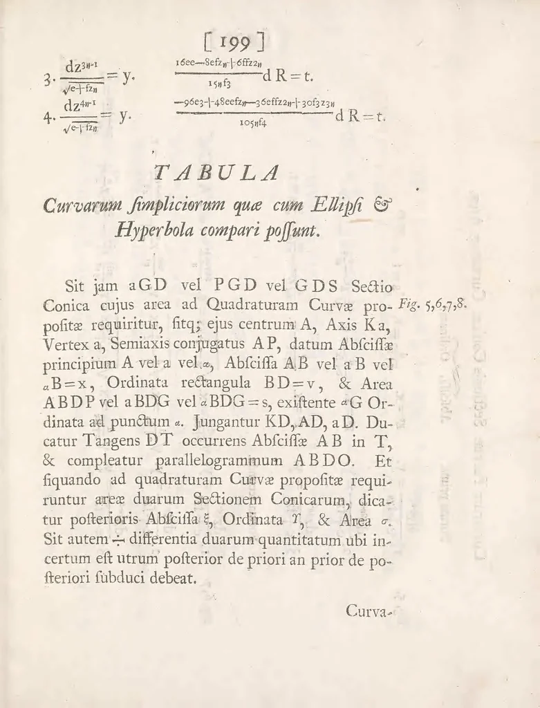 An illustration from Opticks: or, A treatise of the reflections, refractions, inflexions and colours of light : also two treatises of the species and magnitude of curvilinear figures, 1704, leaf 431