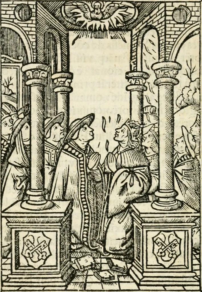 An illustration from Opusculu de mirabilibus noue et veteris urbis Rome, 1520, leaf 123