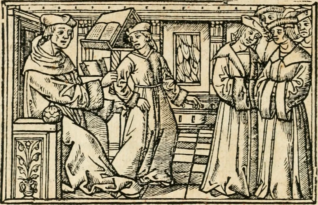 An illustration from Opusculu de mirabilibus noue et veteris urbis Rome, 1520, leaf 5