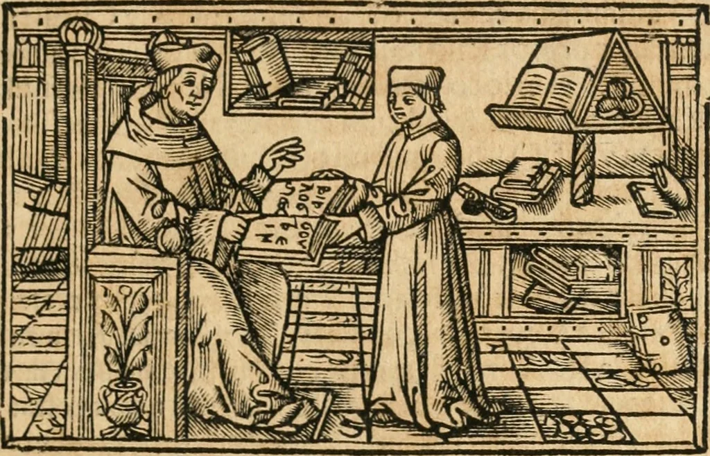 An illustration from Opusculu de mirabilibus noue et veteris urbis Rome, 1520, leaf 8