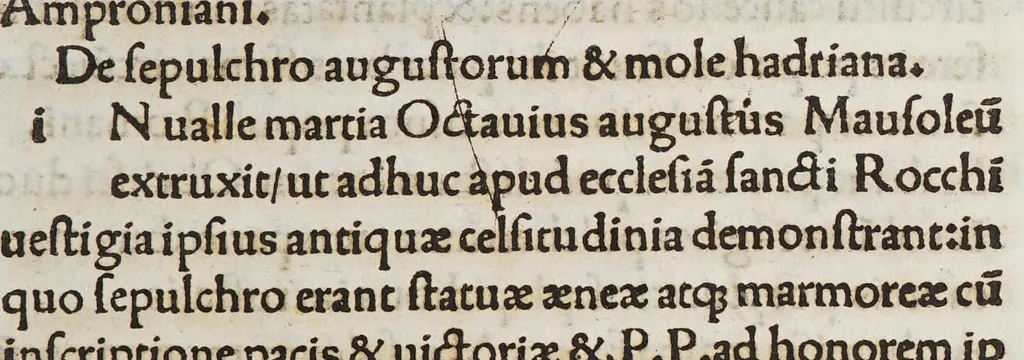 An illustration from Opusculum de mirabilibus nouae [et] ueteris urbis Romae, 1510, leaf 131